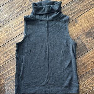 Babaton Black Sleeveless Turtleneck Tank